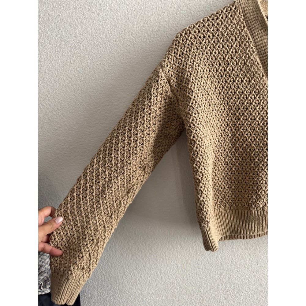 Madewell Open Stitch Crop Cardigan Sweater Size Small - Picture 4 of 8